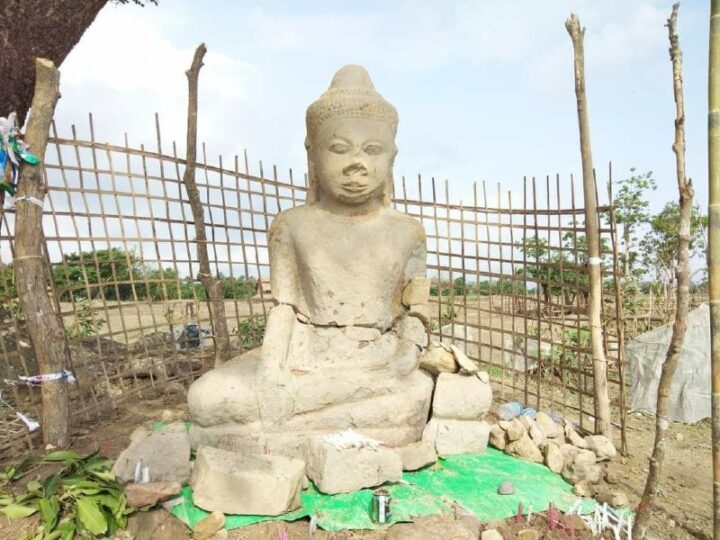 ကျောက်တော်မြို့နယ်၌ မြေတူးရာမှ ဘူမိဖဿမုဒြာဟန် ထိုင်တော်မူကျောက်ဆင်းတုတော်တစ်ဆူတွေ့ရှိ