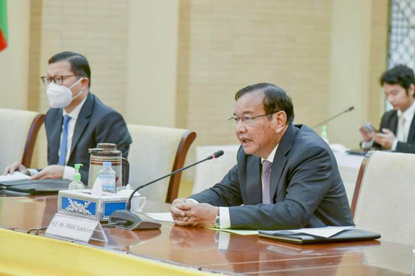မြန်မာနိုင်ငံသို့ ရောက်ရှိနေသည့် အာဆီယံအထူးကိုယ် စားလှယ်အဖွဲ့နှင့် NSPNC ဥက္ကဋ္ဌ ဒုဗိုလ်ချုပ်ကြီး ရာပြည့်တို့တွေ့ဆုံ