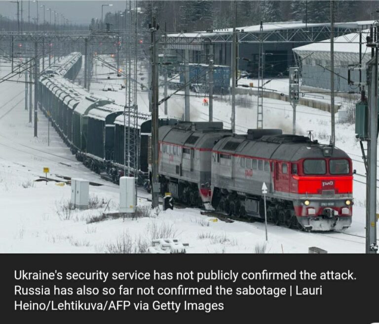 ရုရှားနှင့်တရုတ်ကြား အဓိကမြေအောက်ရထားလမ်းကို ယူကရိန်းဖောက်ခွဲဖျက်ဆီး